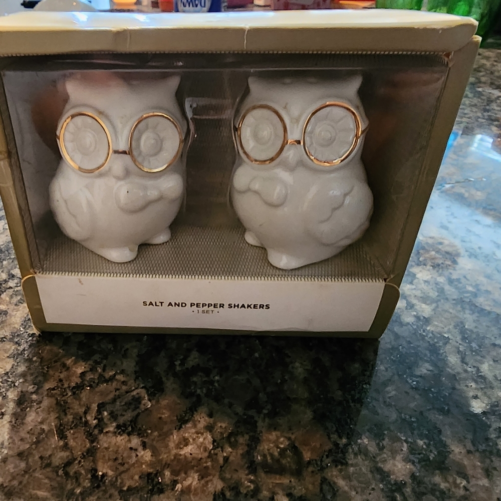 Owl Salt and Pepper Shakers